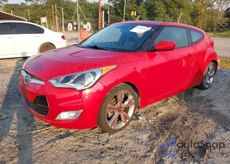 2013 Hyundai Veloster Base W/Black из США, поврежденный, VIN KMHTC6AD4DU093155